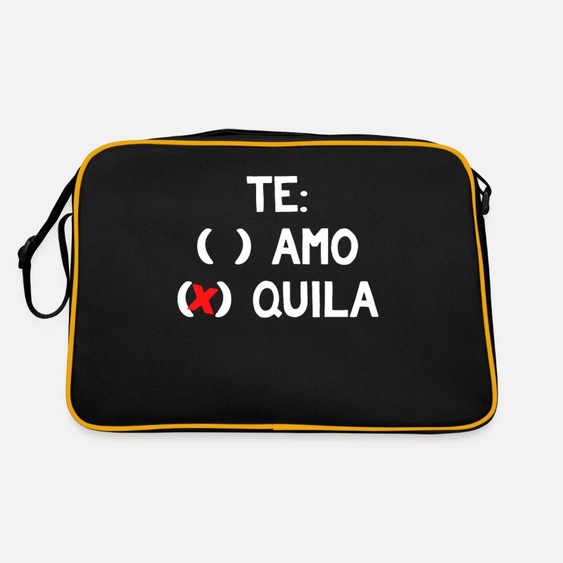 Te Amo Te Quila Drôle Mexicain Alcool Boisson Humour Sac Retro