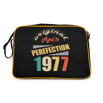 I'm 47 years old | I was born in 1977 - birth - Retro Bag - black/gold - Back