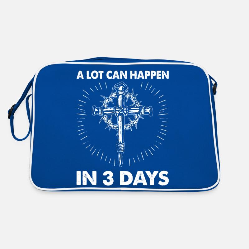 Beaucoup de choses peuvent se passer en 3 jours de croix du jour de Pâques Sac Retro