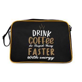 Coffee - Retro Bag - black/gold - Back