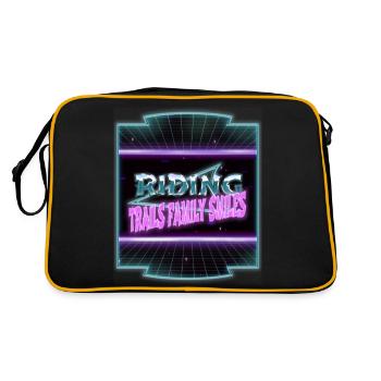 Horseback Trails Riding Techniques present idea - Retro Bag - black/gold - Back