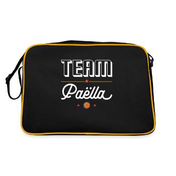 Team Paella - For Paella Fans - Retro Bag - black/gold - Back