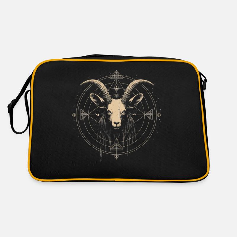 Ziege Baphomet Retro Tasche