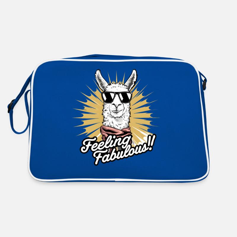 Art de lama élégant : se sentir fabuleux ! Sac Retro