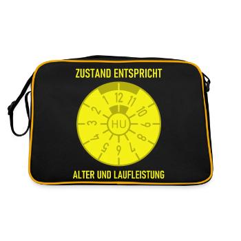 HU - Condition corresponds to age and mileage - Retro Bag - black/gold - Back