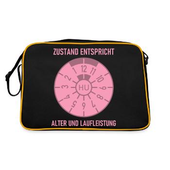 HU - Condition corresponds to age and mileage - Retro Bag - black/gold - Back