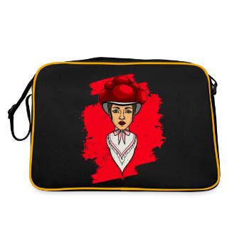 Black Forest Girl Black Forest German Mountain - Retro Bag - black/gold - Back