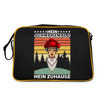My Black Forest, my home forest - Retro Bag - black/gold - Back