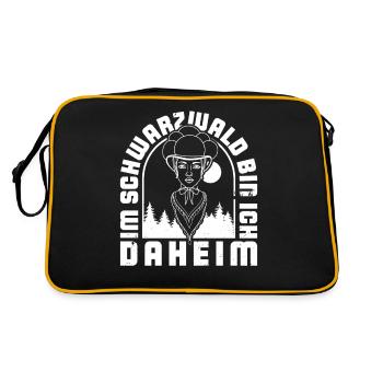 I'm at home in the Black Forest - Retro Bag - black/gold - Back