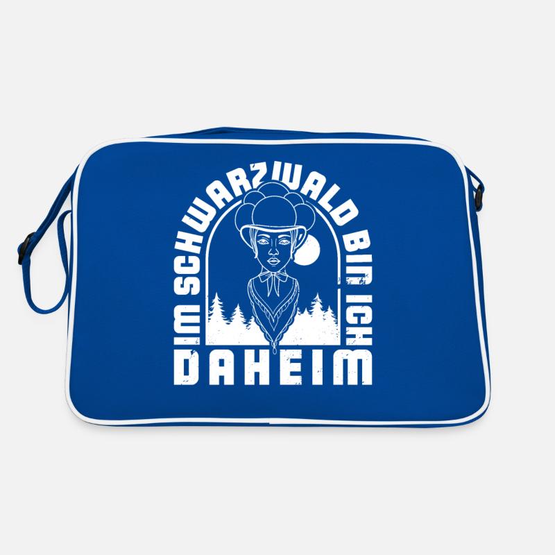 Im Schwarzwald bin ich daheim Wald Retro Tasche