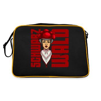 Black Forest Girl Black Forest German Forest - Retro Bag - black/gold - Back