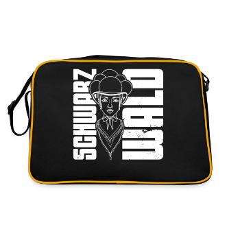 Schwarzwaldmädel Schwarzwald German Wald - Retro Bag - black/gold - Back