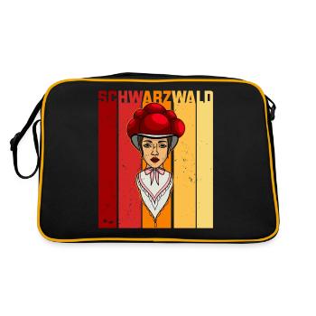 Schwarzwaldmädel Schwarzwald German Retro - Retro Bag - black/gold - Back