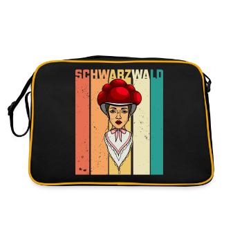 Schwarzwaldmädel Schwarzwald German Retro - Retro Bag - black/gold - Back