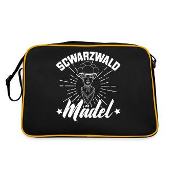 Schwarzwaldmädel Schwarzwald German Wald - Retro Bag - black/gold - Back