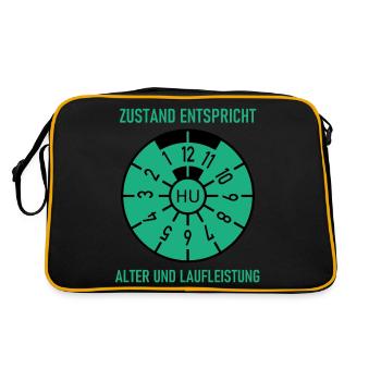HU - Condition corresponds to age and mileage - Retro Bag - black/gold - Back