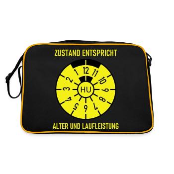 HU - Condition corresponds to age and mileage - Retro Bag - black/gold - Back