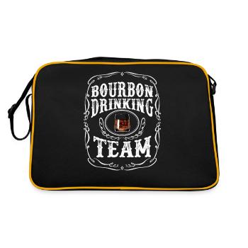 Bourbon Drinking Team Whisky Boisson alcoolisée - Sac Retro - noir/or - Dos