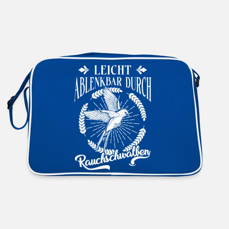 Leicht Ablenkbar Durch Rauchschwalben Retro Tasche