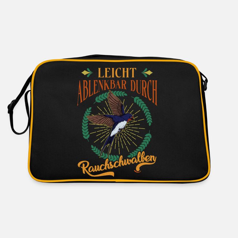Easily distracted by barn swallows Retro Bag