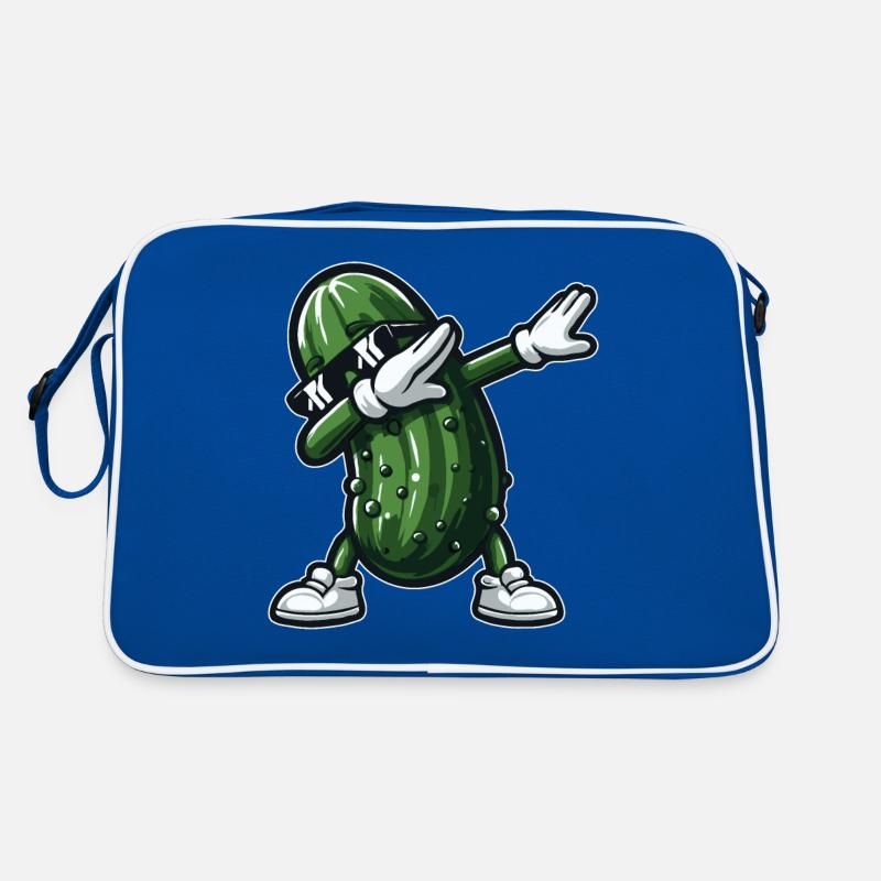 Dabbing Pickle Dab Cucumber Dill Pickle Funny Retro Bag