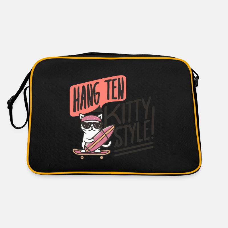 CHAT. PLANCHE DE PATINAGE. SURF Sac Retro