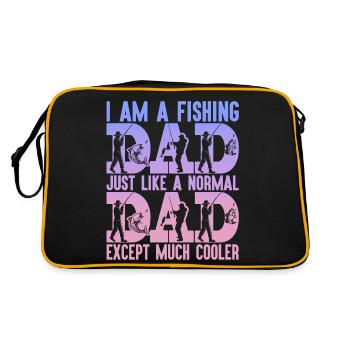 poisson, poisson, pêche, lac, mer, pêche, faune, exotique - Sac Retro - noir/or - Dos