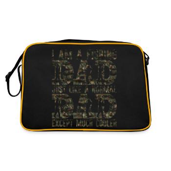poisson, poisson, pêche, lac, mer, pêche, faune, exotique - Sac Retro - noir/or - Dos