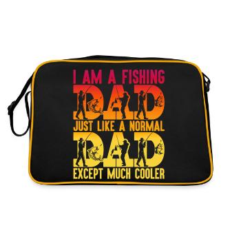 poisson, poisson, pêche, lac, mer, pêche, faune, exotique - Sac Retro - noir/or - Dos