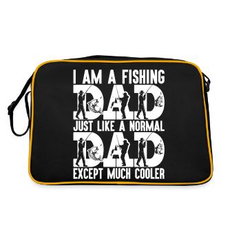 poisson, poisson, pêche, lac, mer, pêche, faune, exotique - Sac Retro - noir/or - Dos