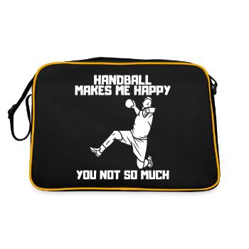 Handball Handball Player Handball Team Handball Fan - Retro Bag - black/gold - Back