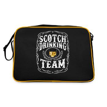 Scotch Drinking Team Whisky Blended Spirit Alcohol - Retro Bag - black/gold - Back