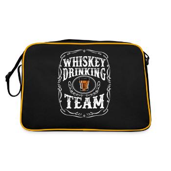 Whiskey Drinking Team Alcoholic Distilled Beverage - Retro Bag - black/gold - Back