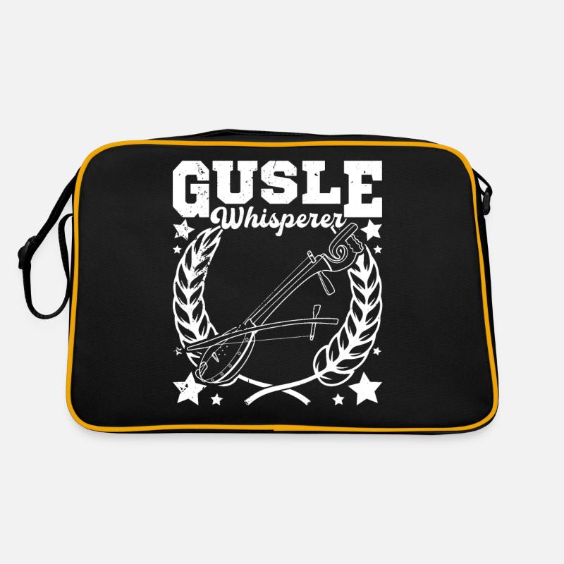 Gusle Whisperer Serbien Balkan Musik Retro Tasche