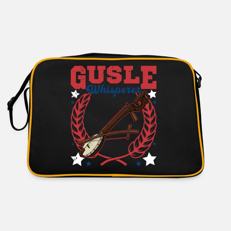 Gusle Whisperer Serbien Balkan Musik Retro Tasche
