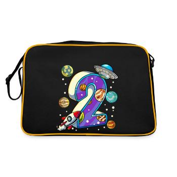 2 Anniversaire Astronaute de l’espace 2 ans - Sac Retro - noir/or - Dos
