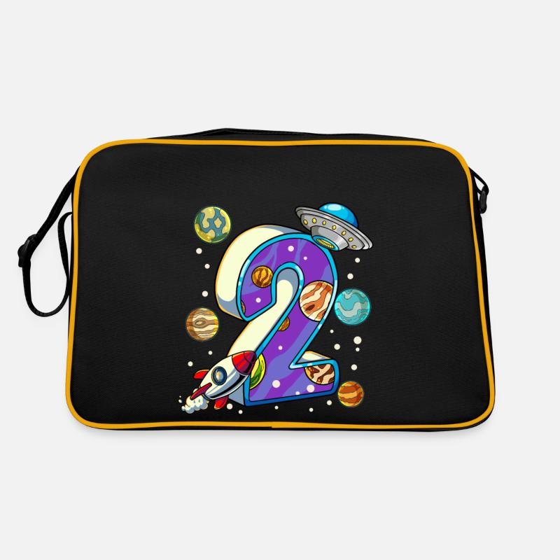 2 Anniversaire Astronaute de l’espace 2 ans Sac Retro