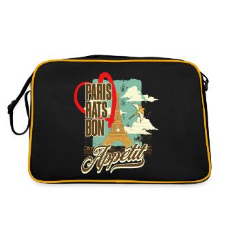Adventure Gourmet Eiffel Rat-Tastic Parisian - Retro Bag - black/gold - Back