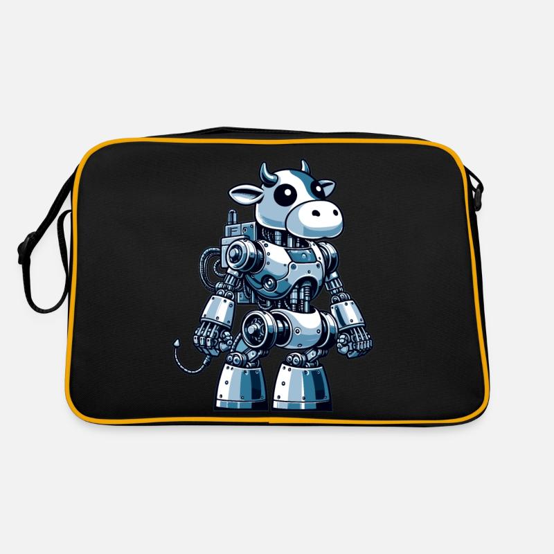 Cow Robot, Robot Cow Retro Bag