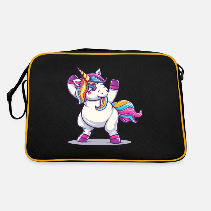 Tanzendes Einhorn Retro Tasche