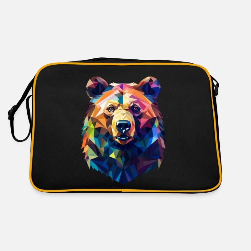 Polygone d'ours grizzly Sac Retro