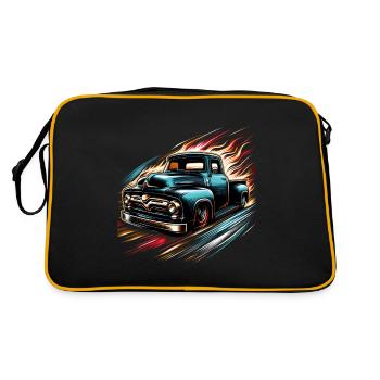 Camion Vintage Old Classic School American Pickup - Sac Retro - noir/or - Dos