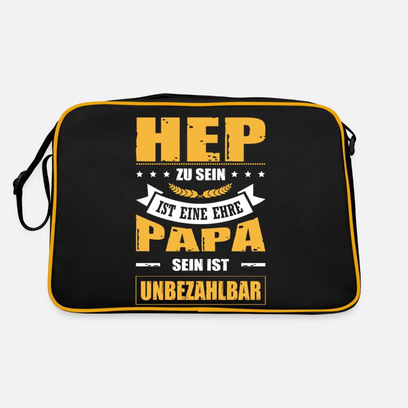 HEP Zu Sein Ist Eine Ehre Papa Sein Unbezahlbar Retro Tasche