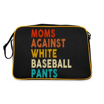 Pantalon de baseball Moms Against White - Sac Retro - noir/or - Dos