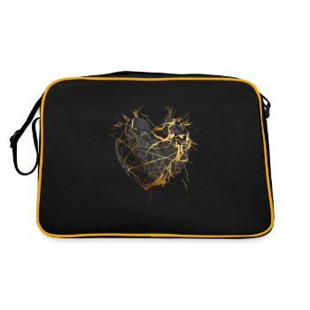 Kintsugi Kintsukuroi imparfait Art japonais Wabi S - Sac Retro - noir/or - Dos