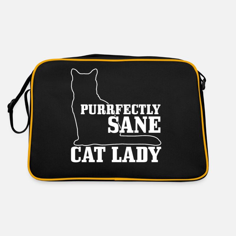 Katze Lustig Geschenk Retro Tasche