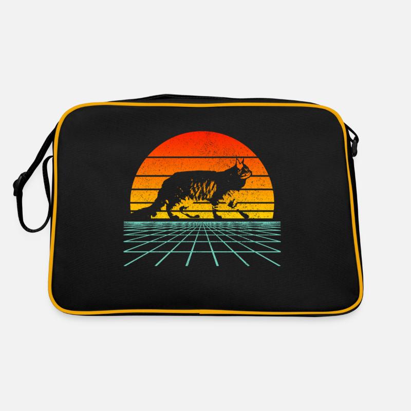 Cat Maine Coon Vintage Retro Bag