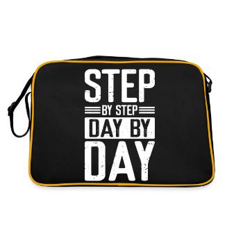 Step By Step Day By Day - Retro Bag - black/gold - Back
