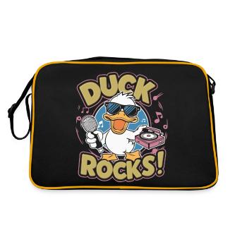 ROCHERS DE CANARD - Sac Retro - noir/or - Dos
