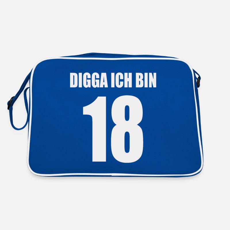 Digga ich bin 18 Retro Tasche